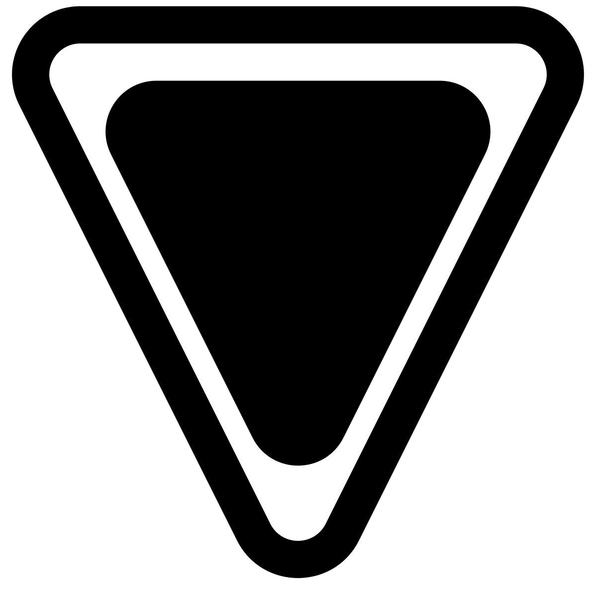 yield sign icon