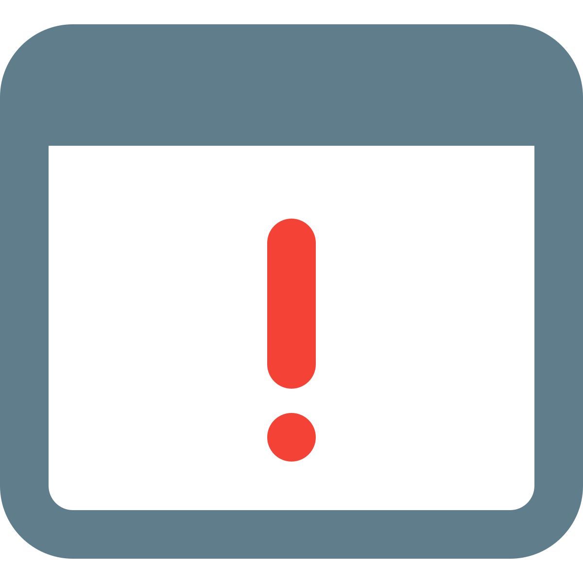 fenêtre d'alerte icon