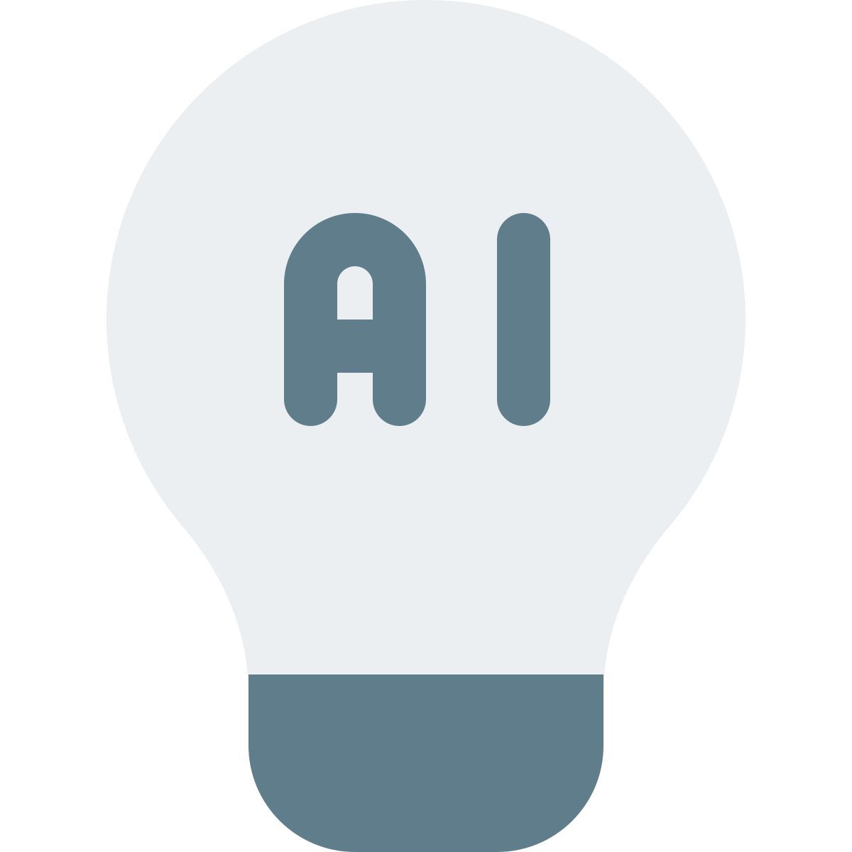 ai light bulb icon