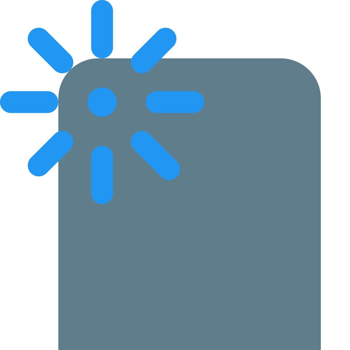 câmera traseira com módulo de flash de alto brilho icon