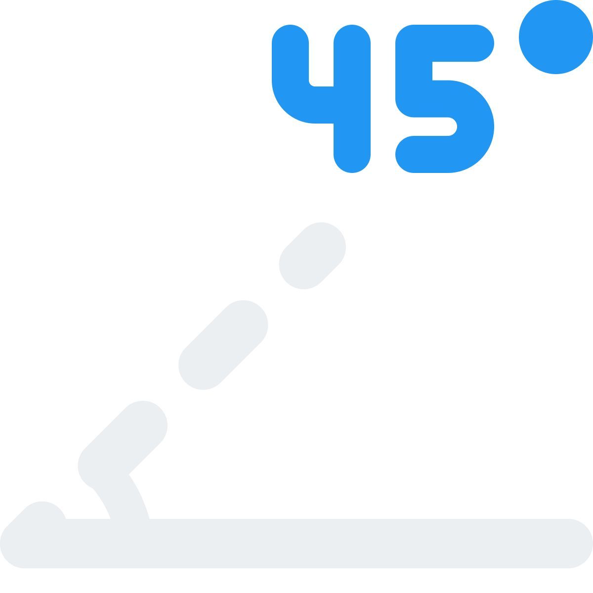 45 degree angle icon