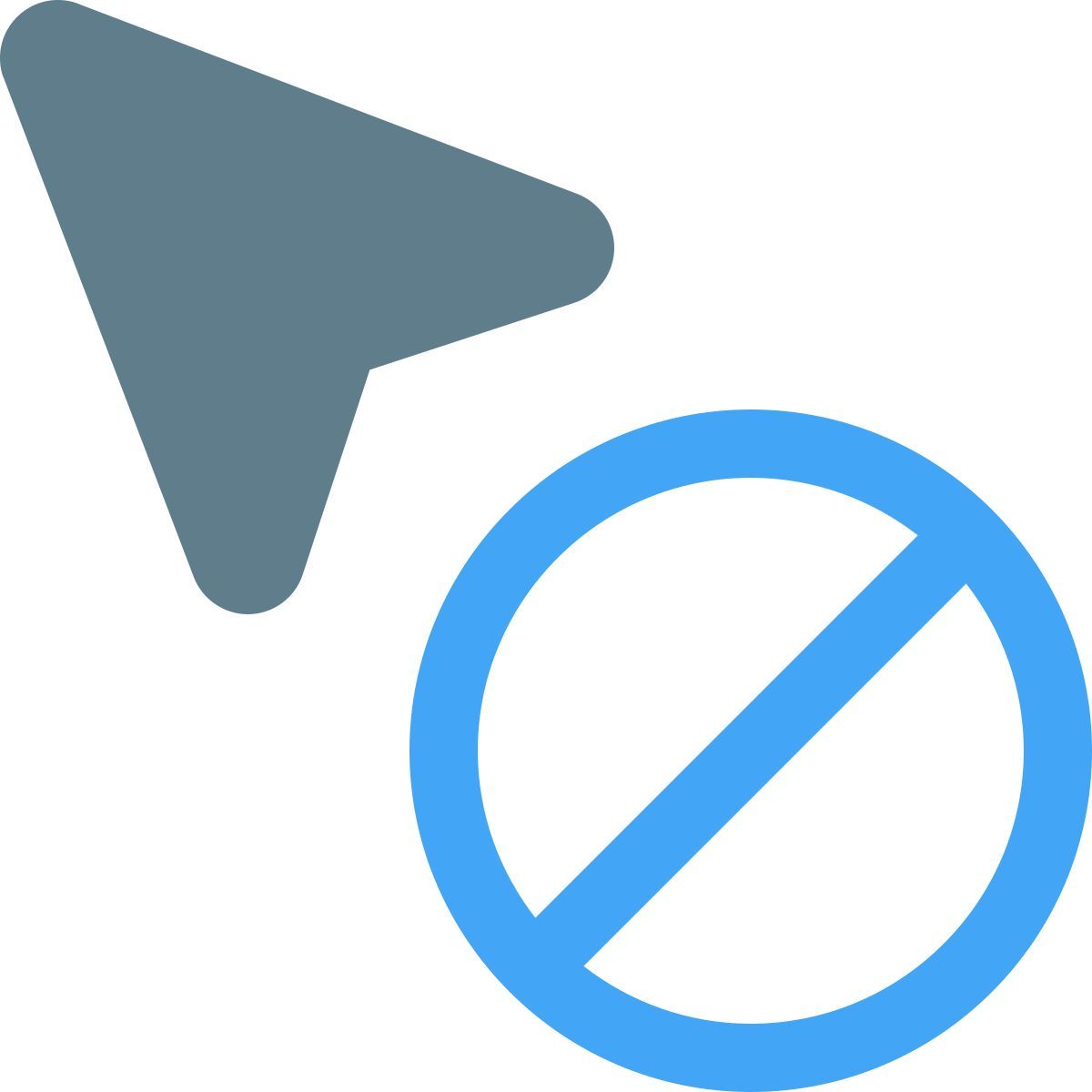 unavailable cursor icon