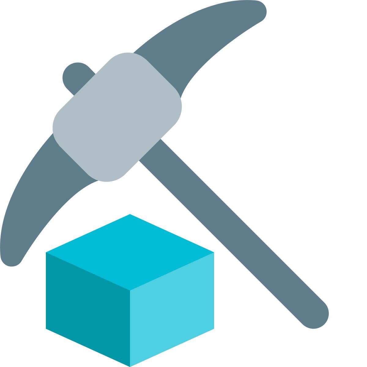 blockchain mining icon