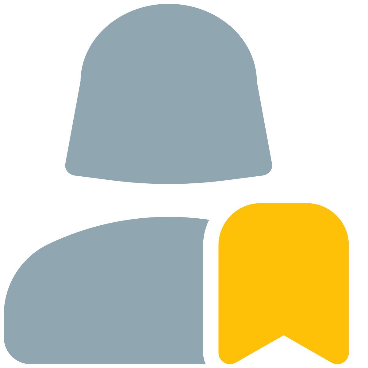 bookmark sign businesswoman work at office layout icon
