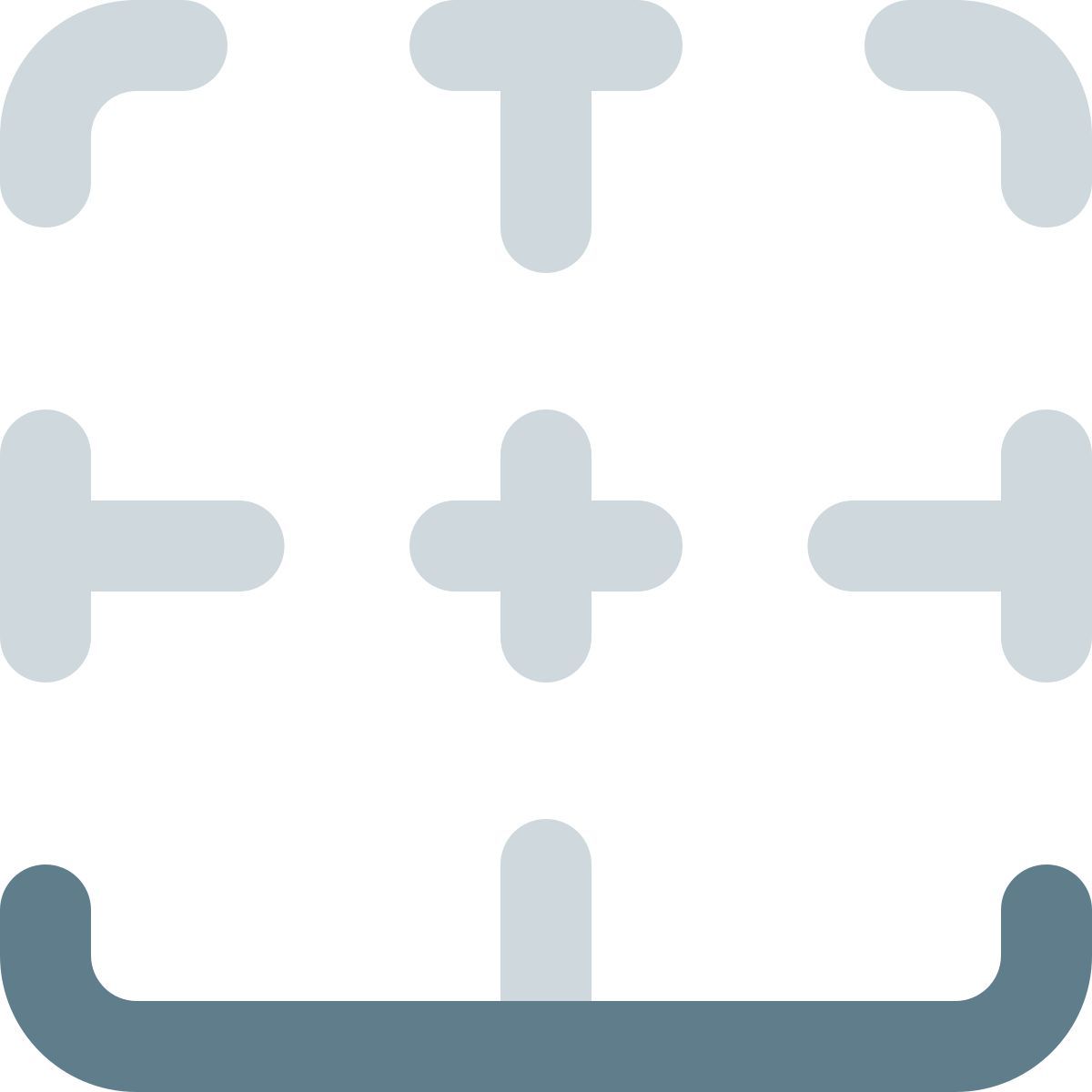 bottom border icon