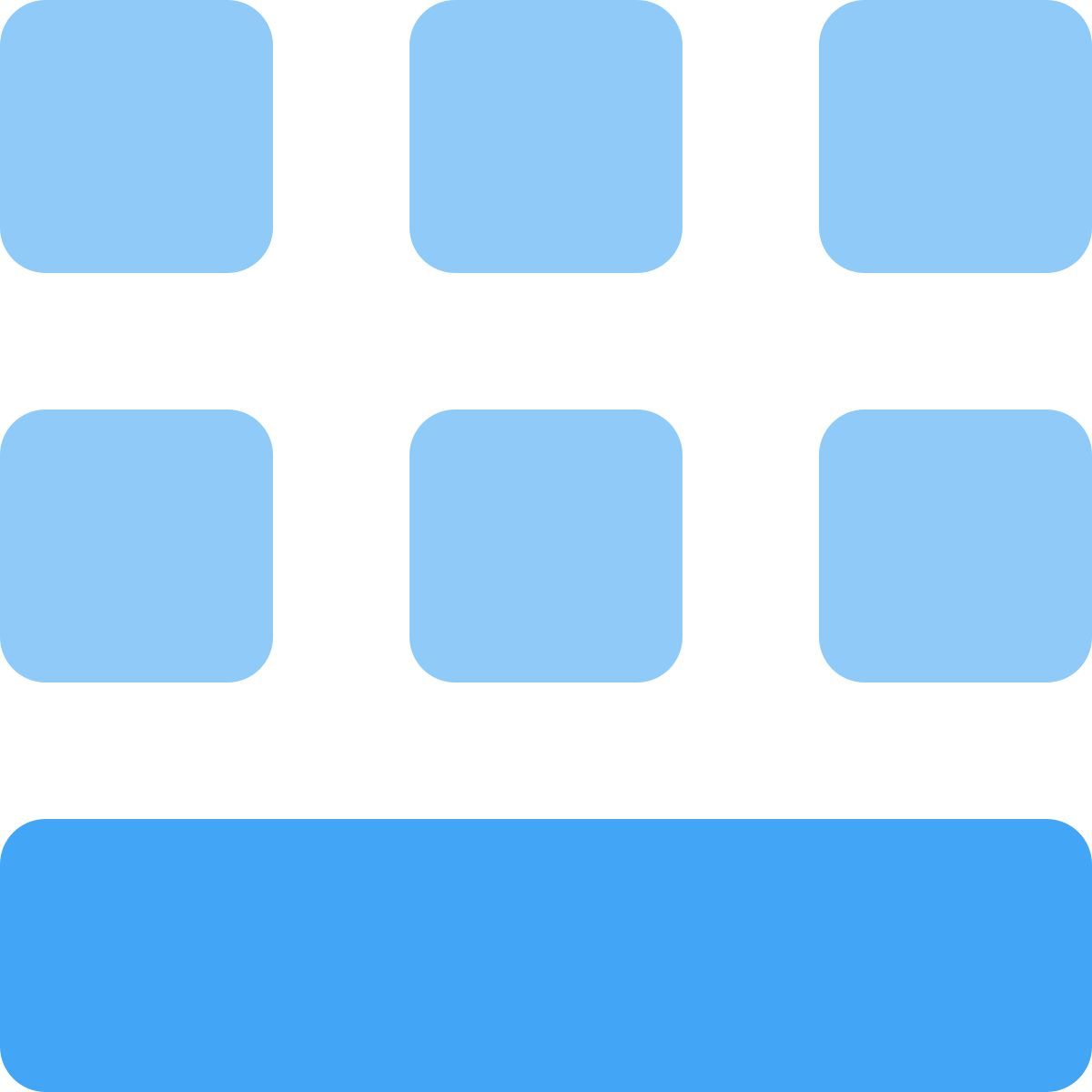 grade com faixa inferior icon