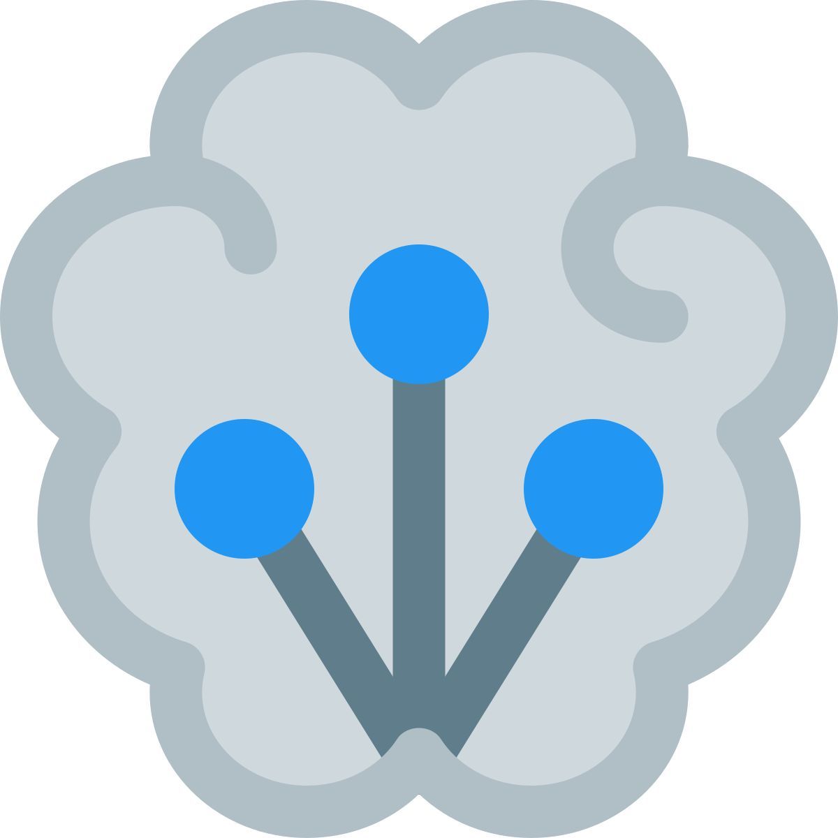 brain nodes icon