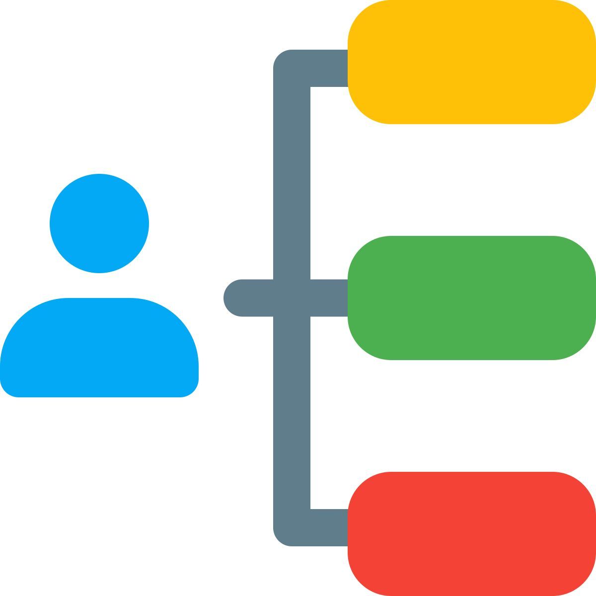 horizontal hierarchy icon