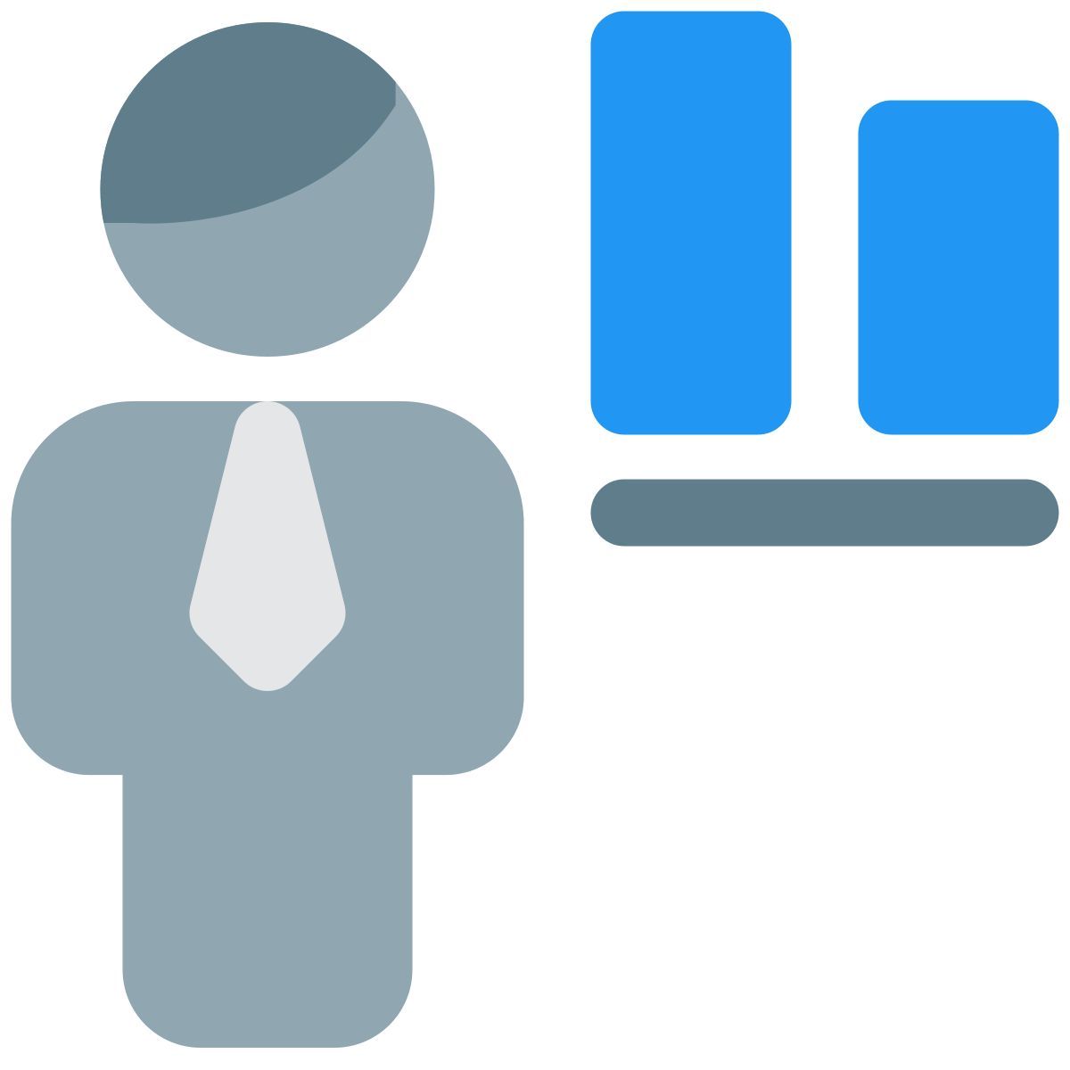 button alignment of a word document for an businessman to adjust icon