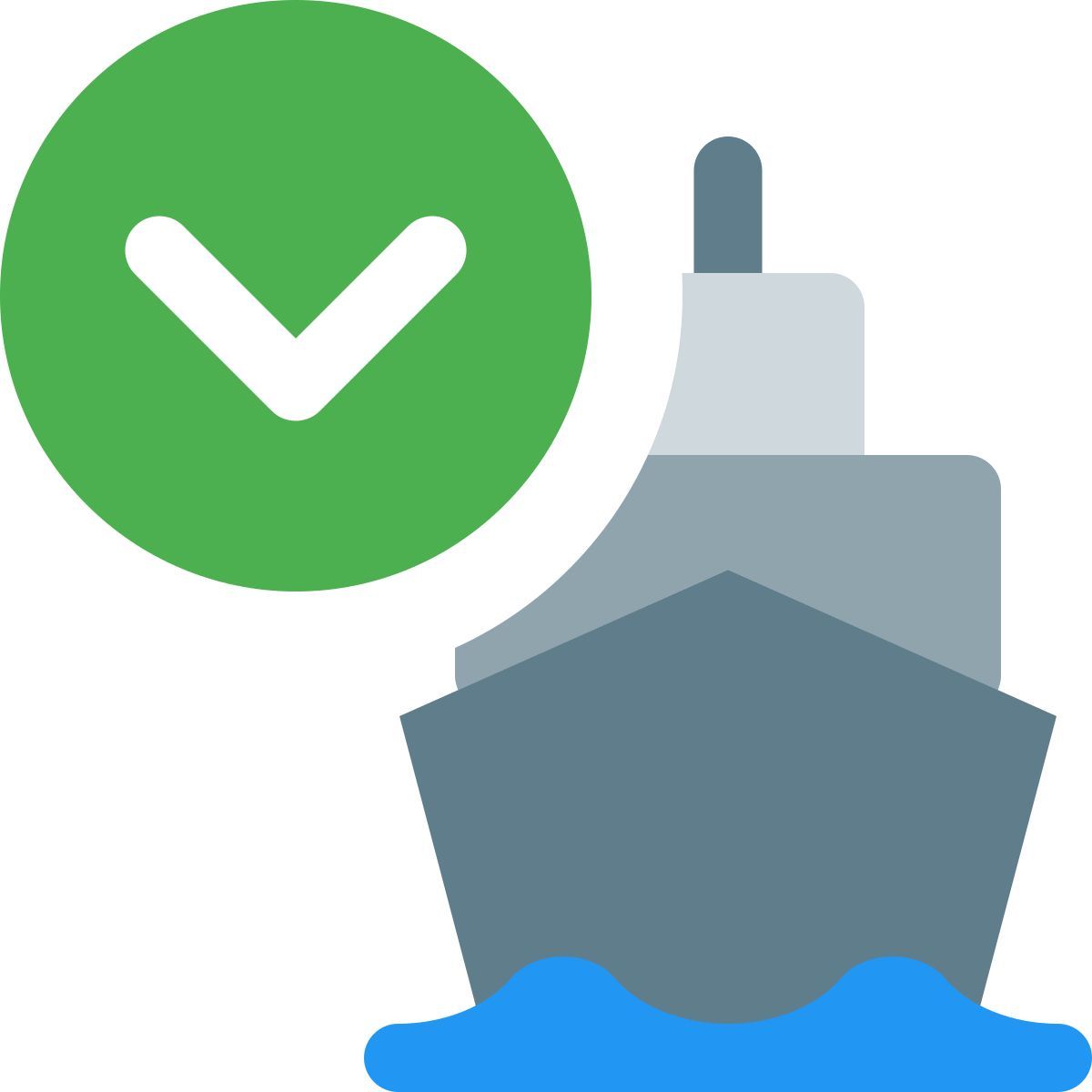 unloading cargo ship icon