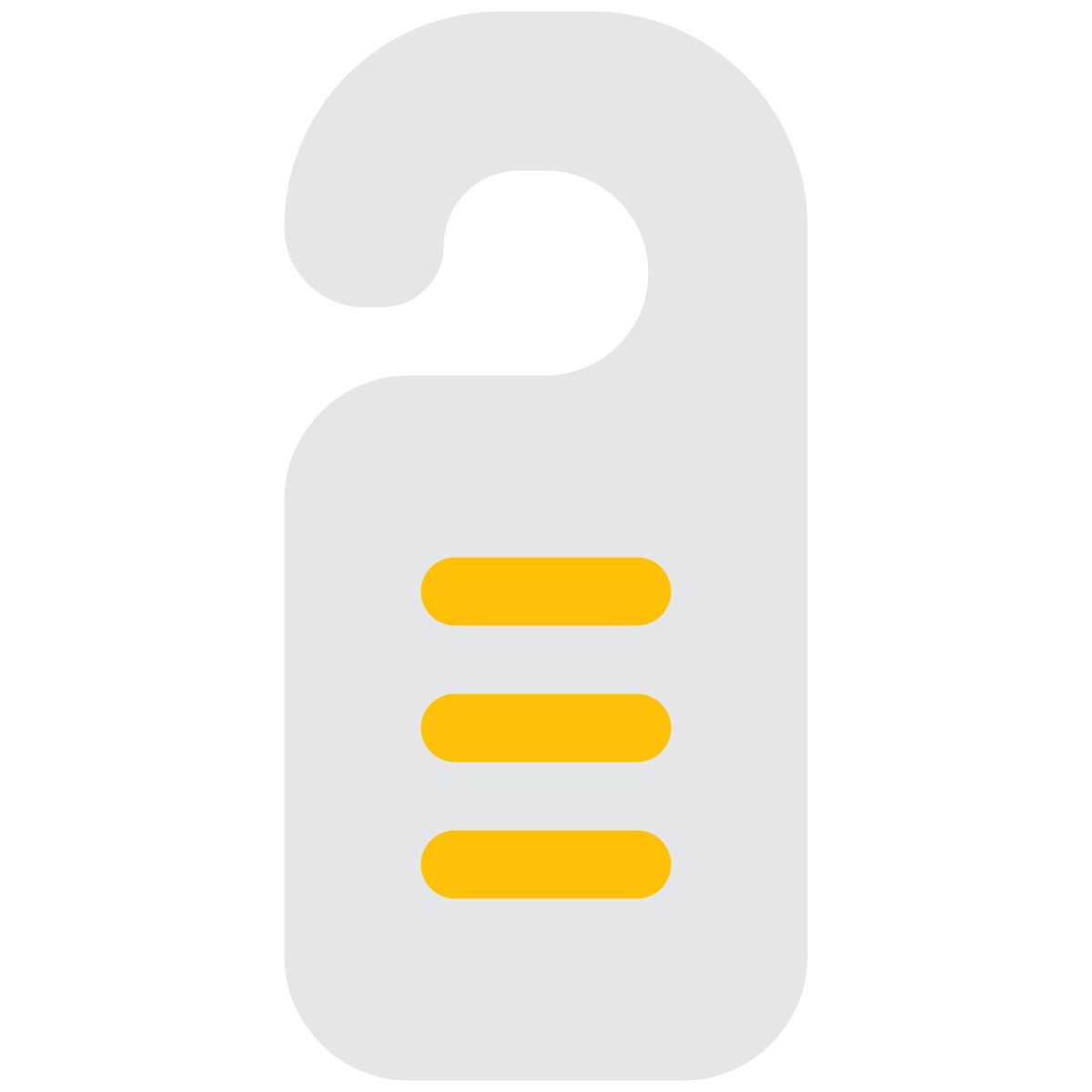 hotel door sign icon