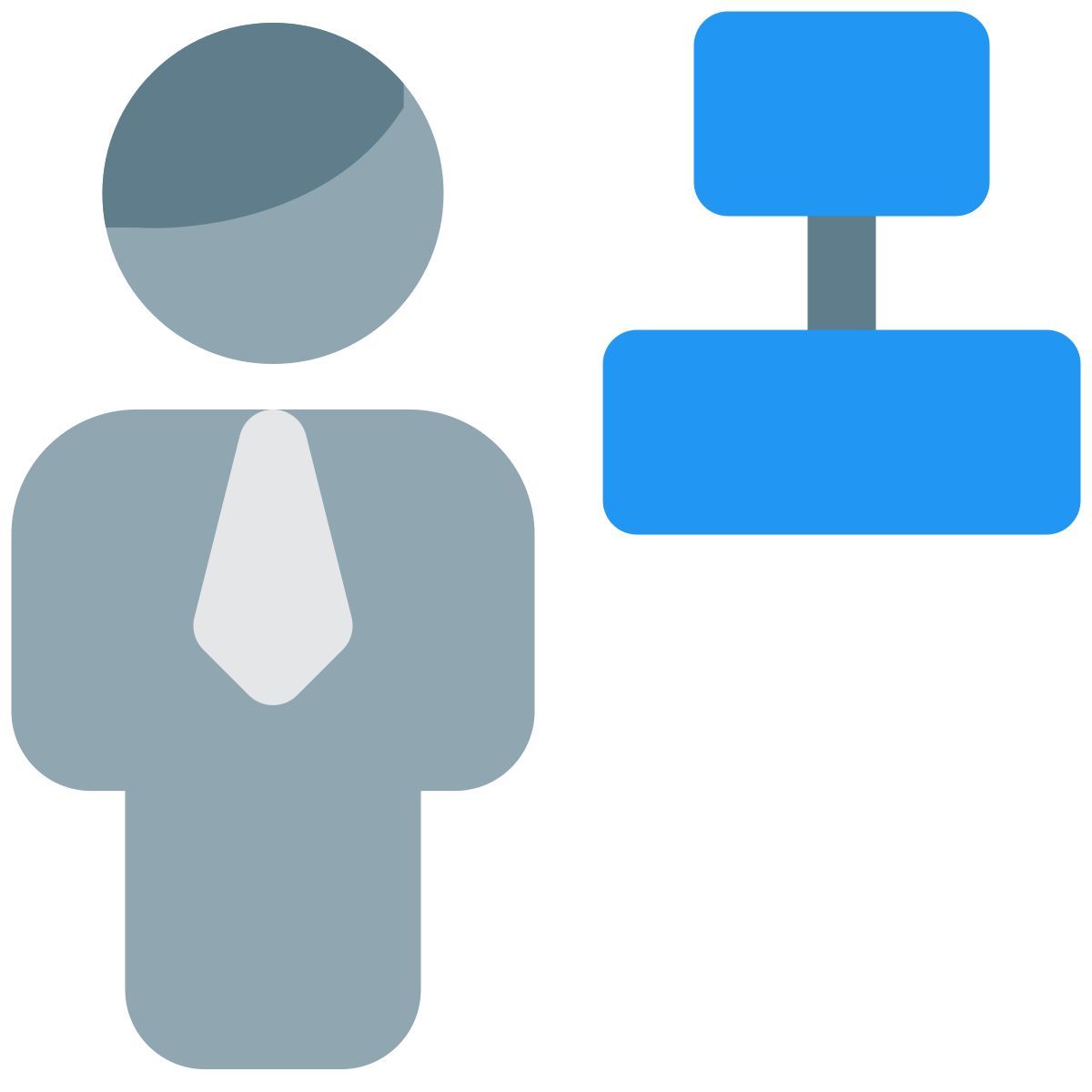 center alignment of a word document for an businessman to adjust icon