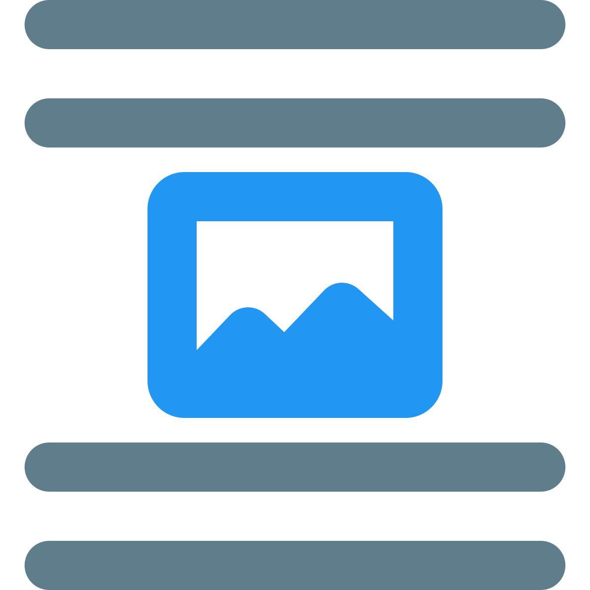 center picture document attachment page layout setting interface icon