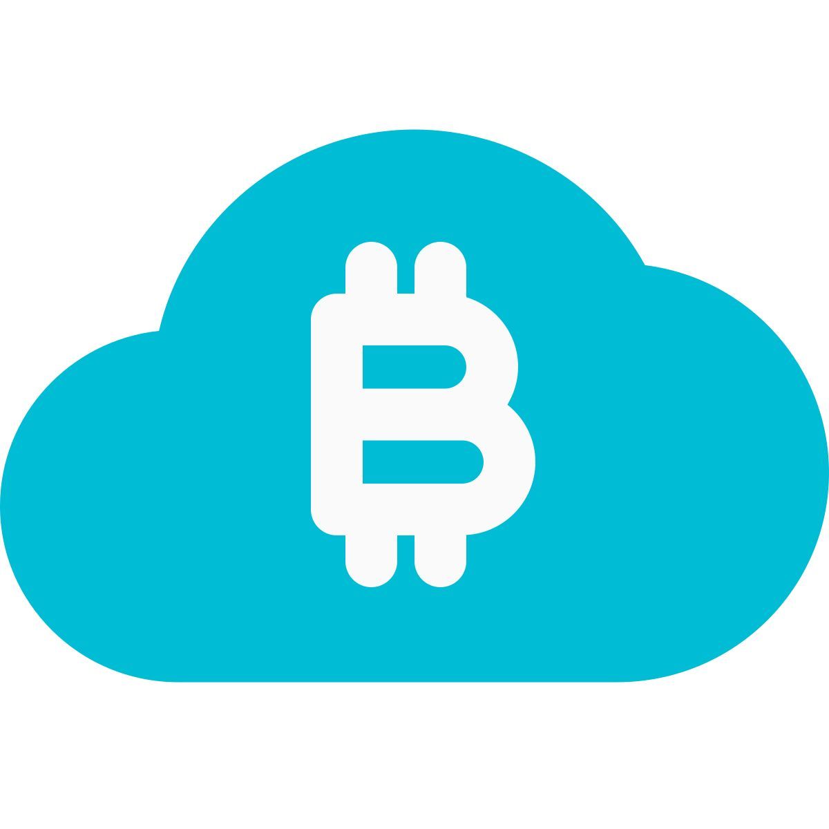 bitcoin cloud icon