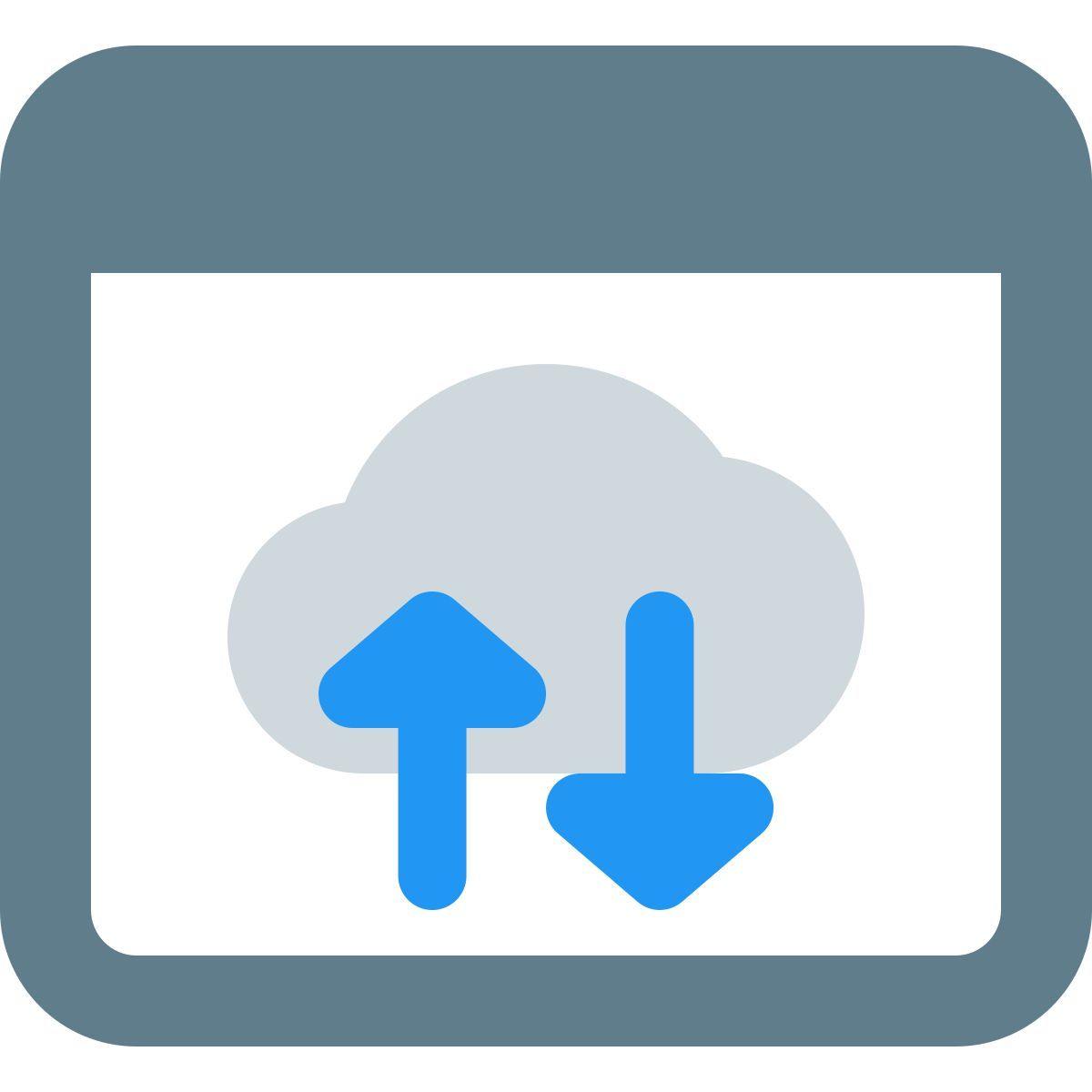 cloud data exchange icon