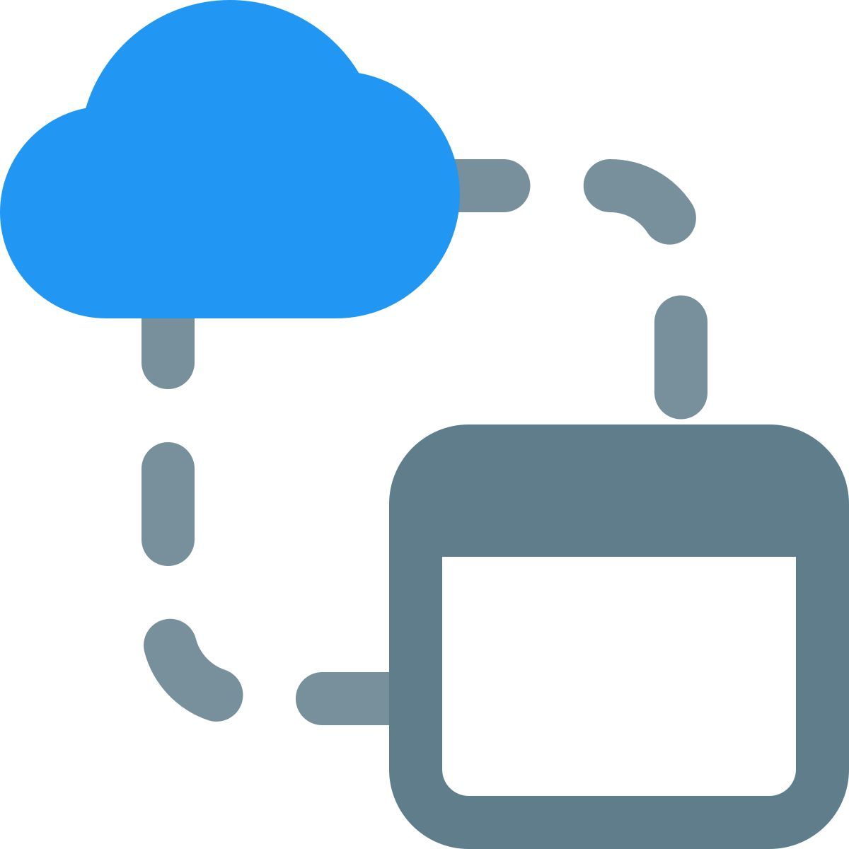 cloud data transfer icon