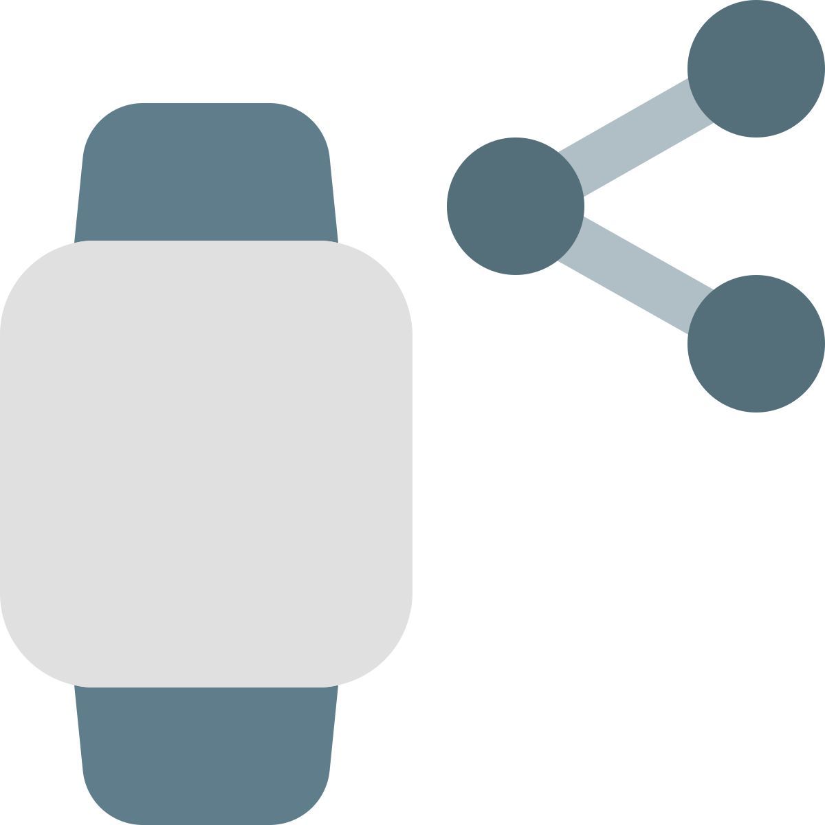 share smartwatch data icon