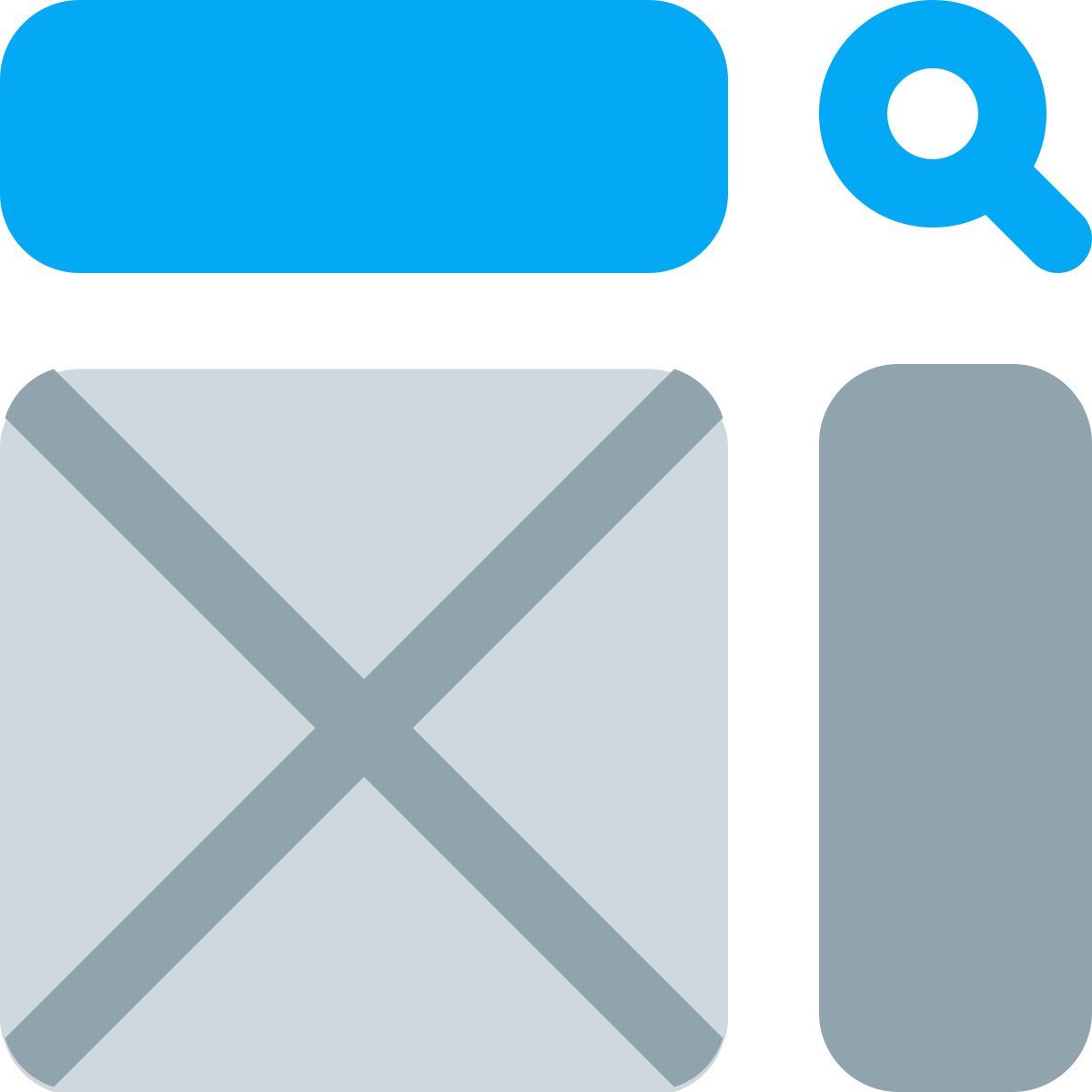 layout with sidebar icon