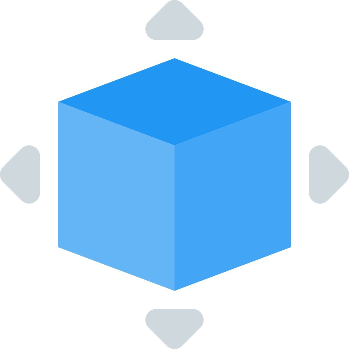 3d model direction icon