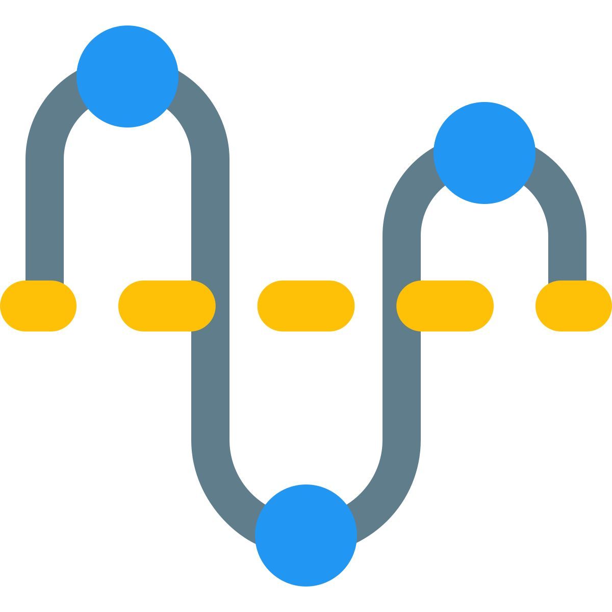 high amplitude curve icon