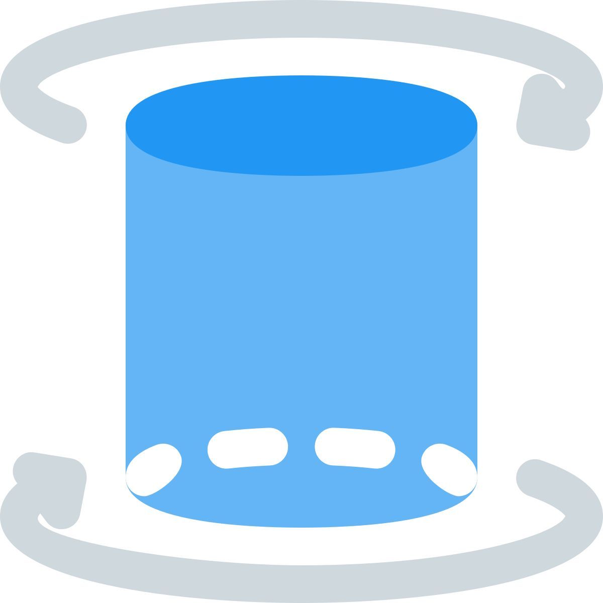 3d cylinder rotation icon