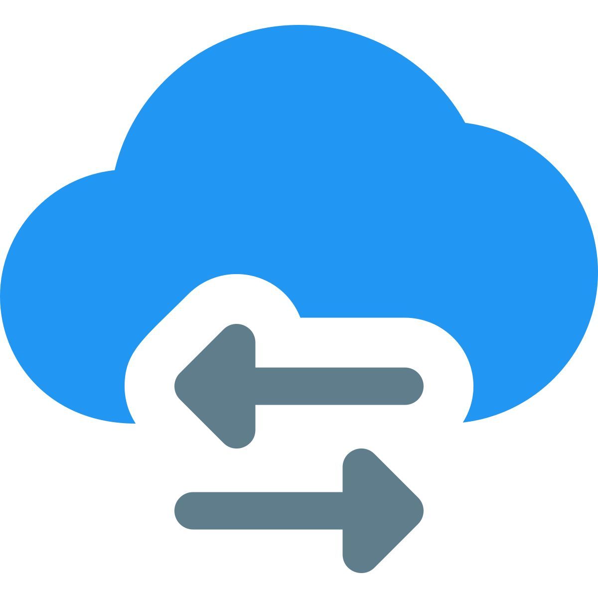 transfert de données dans le cloud icon