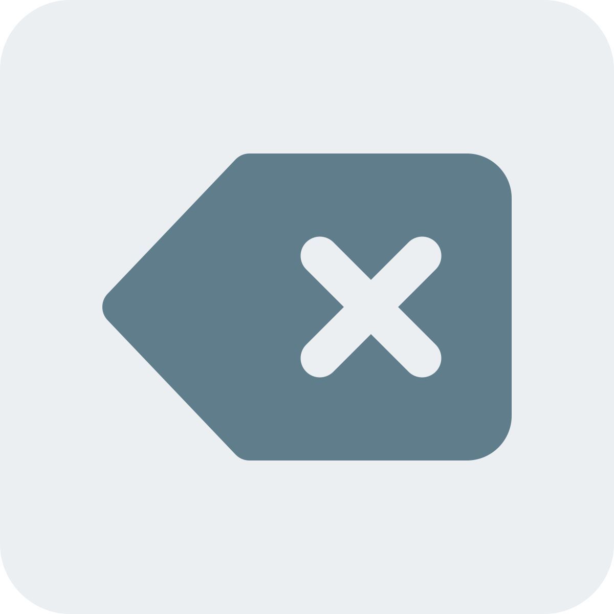 tasto backspace icon