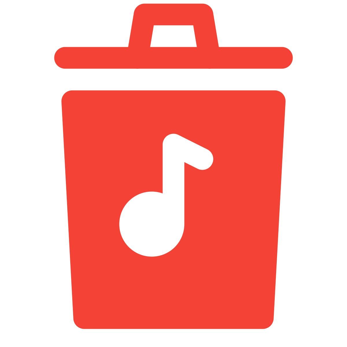 delete music icon