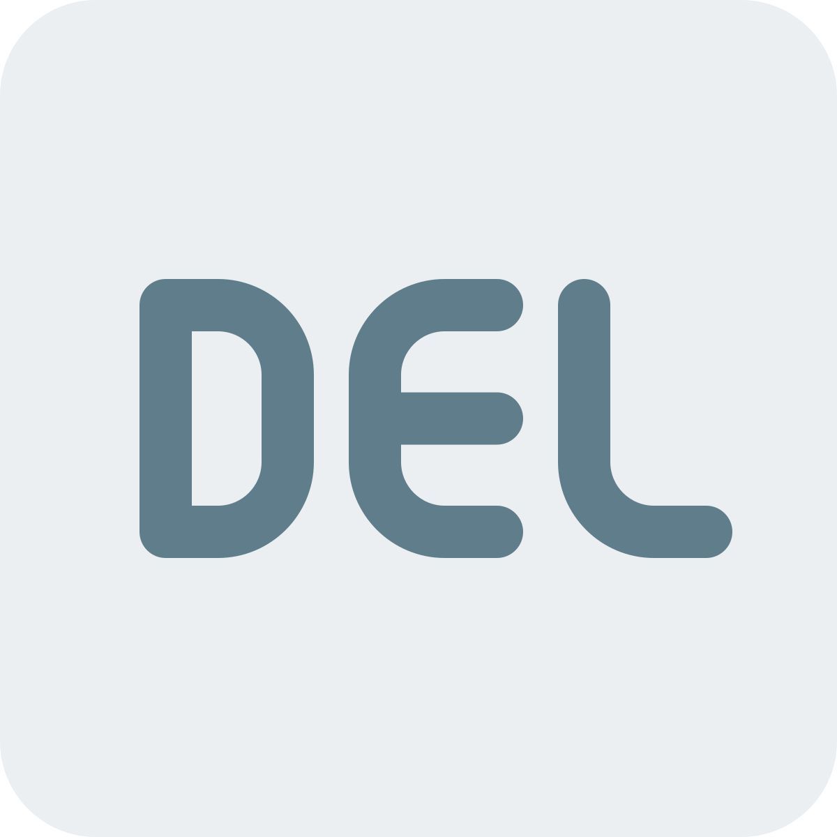 delete key icon