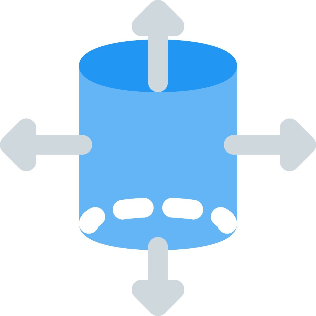 3d cylinder framework icon