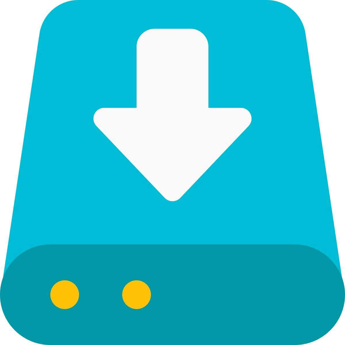 download from hard drive icon