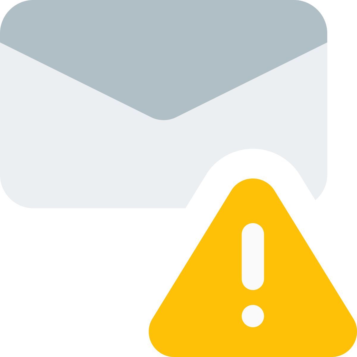 advertencia de correo electrónico icon