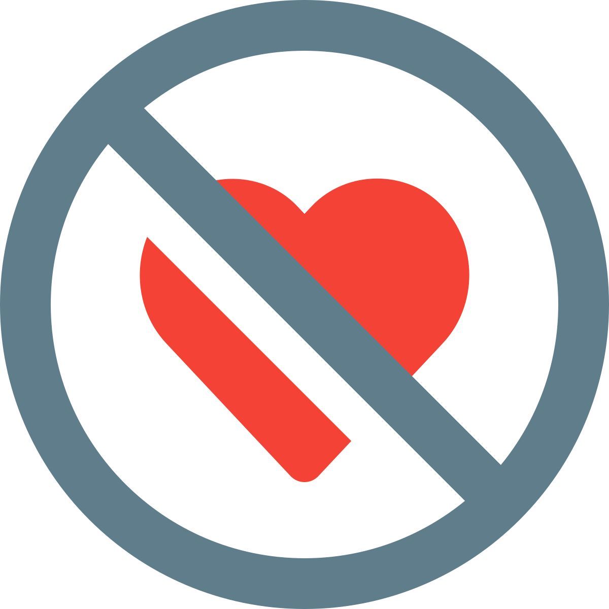 cuore antipatico icon
