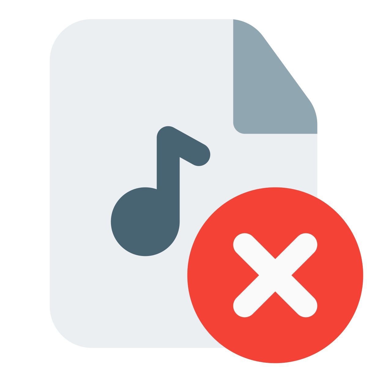 arquivo de música de erro icon