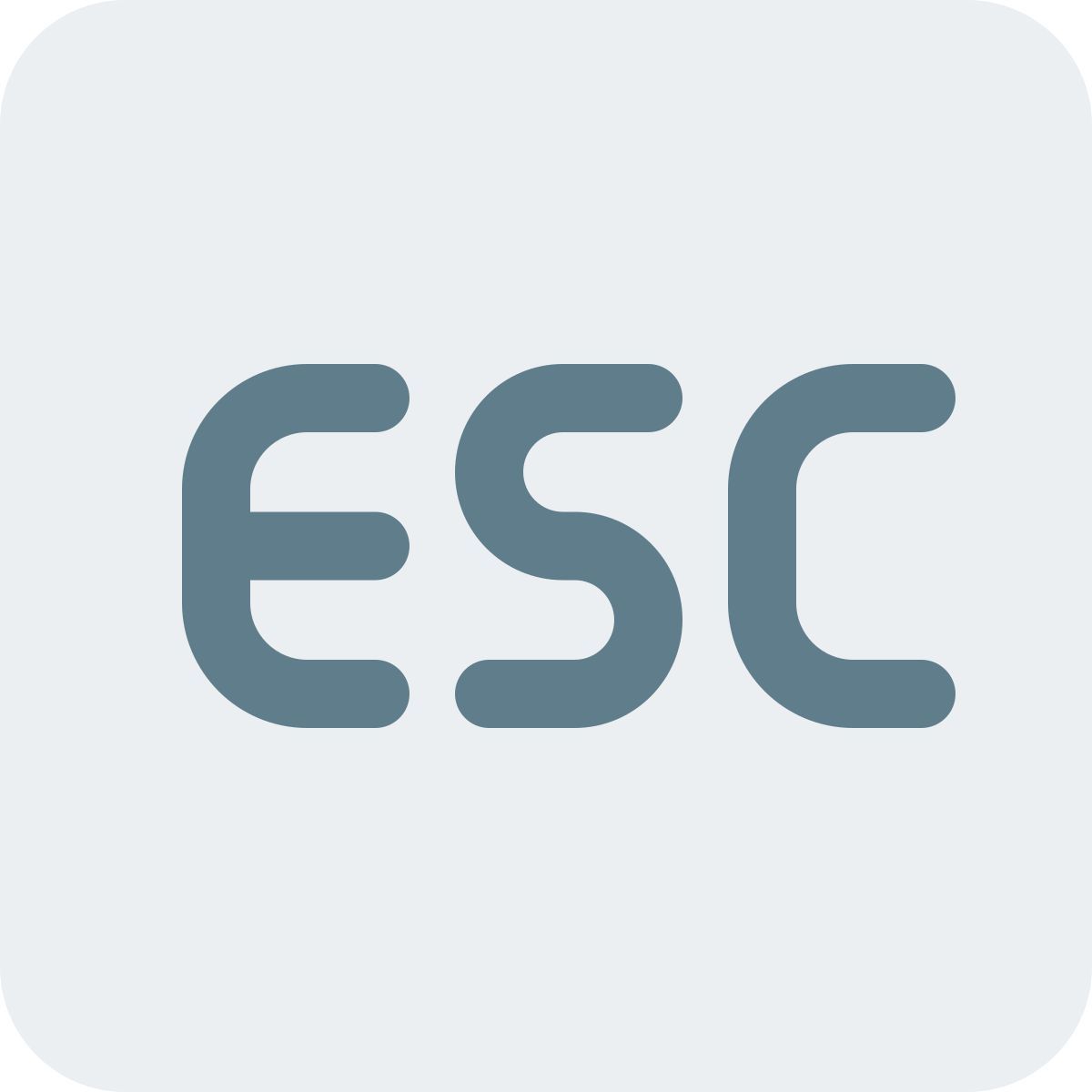 escape key icon