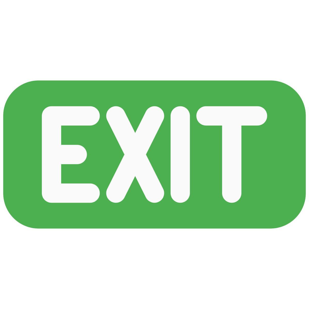 exit sign icon