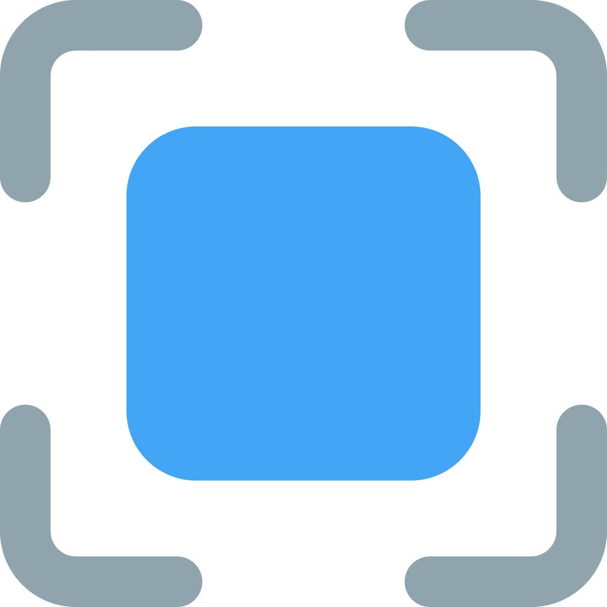 expand screen resolution fit to screen large deep zoom in maximum stretch icon