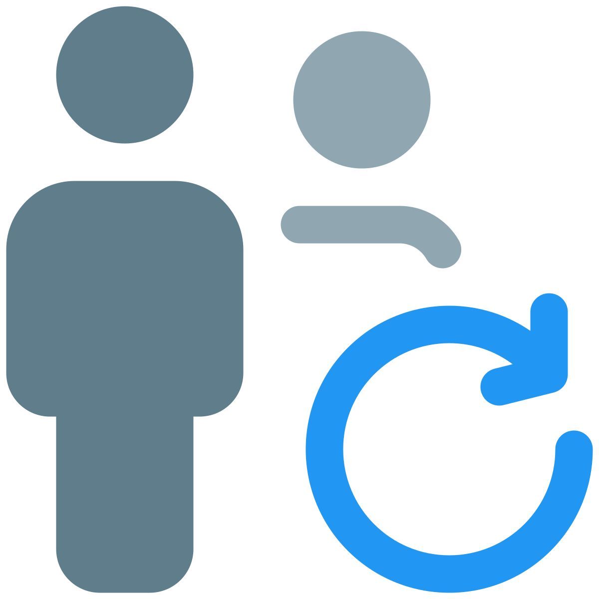 lista familiar externa de web messenger siendo sincronizada en línea completa varios colores tal revivo icon