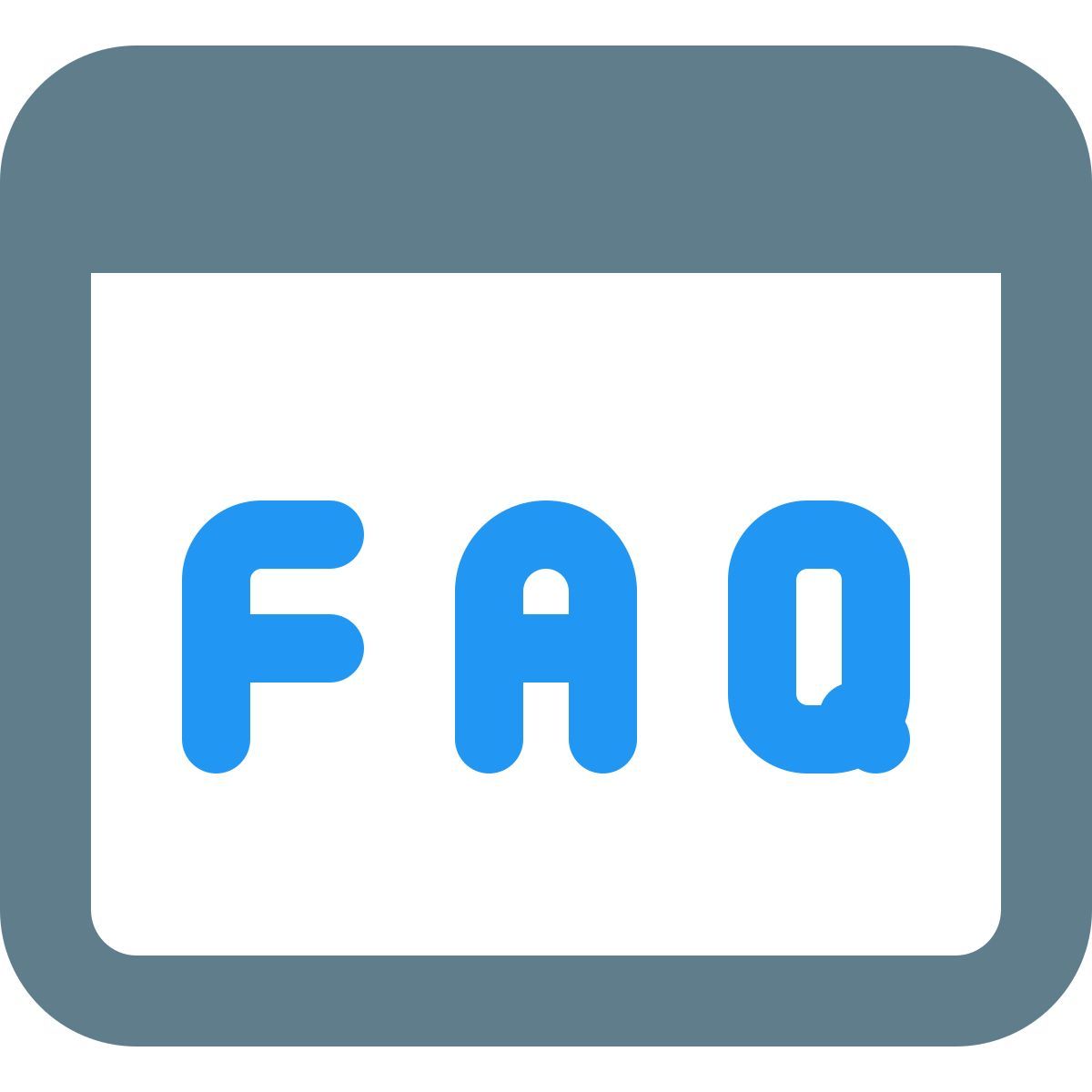 página de perguntas frequentes icon