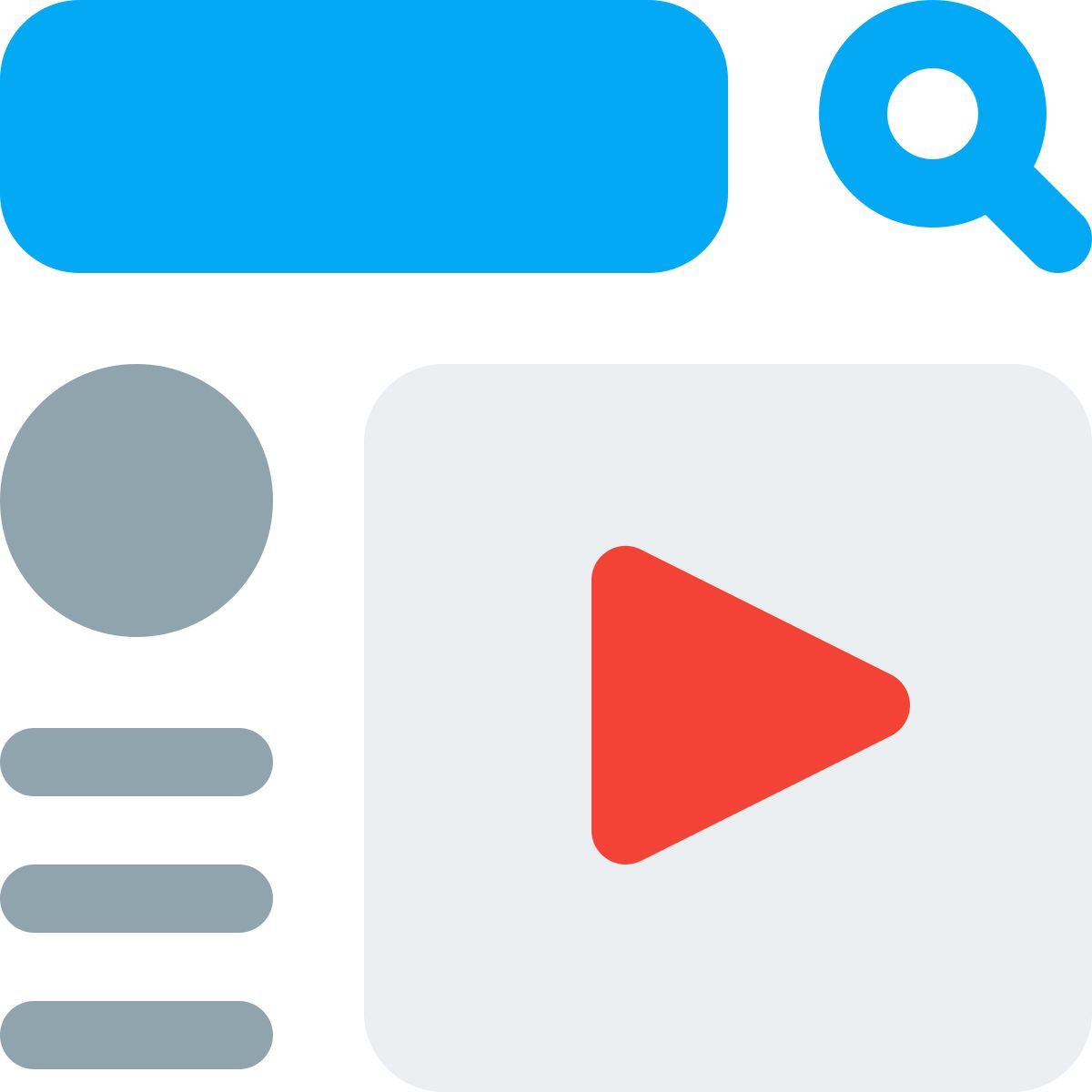 trouver une vidéo icon