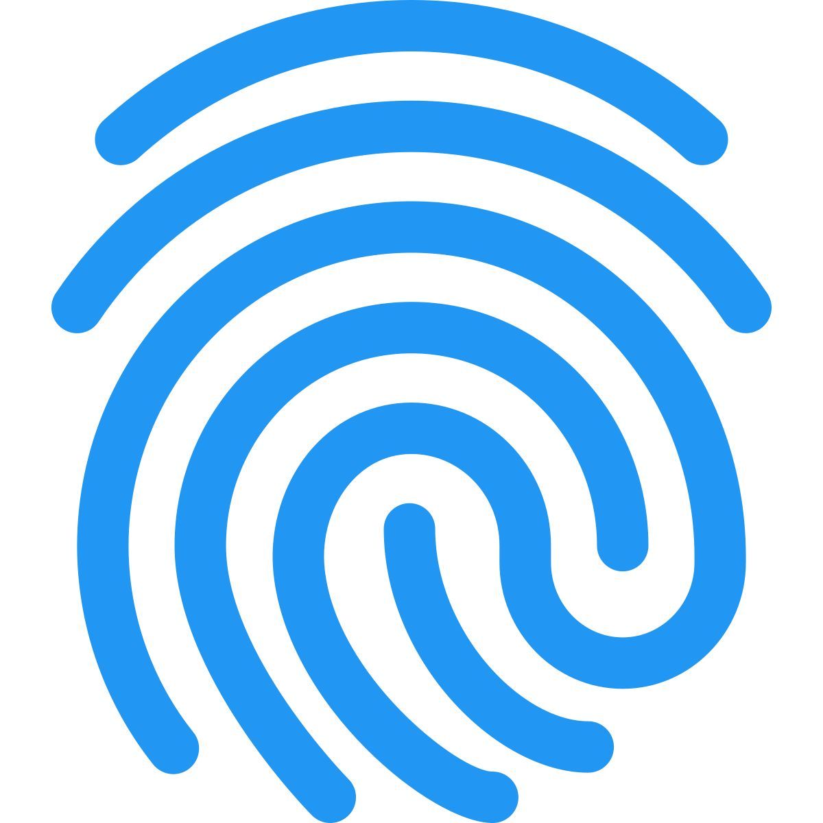recurso de digitalização de dedo externo em smartphones e dispositivos seguros mobile color tal revivo icon