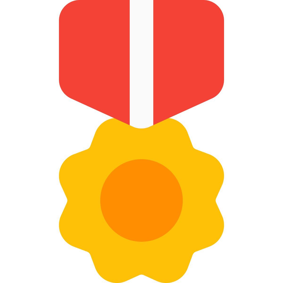flower shaped medal icon