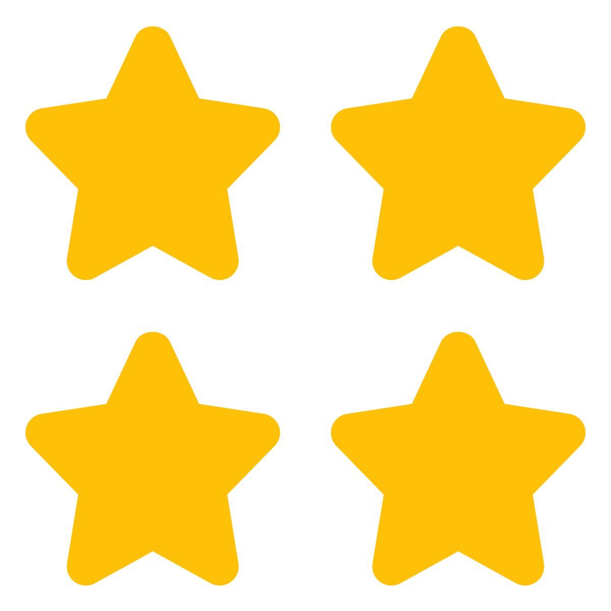 four star rating icon
