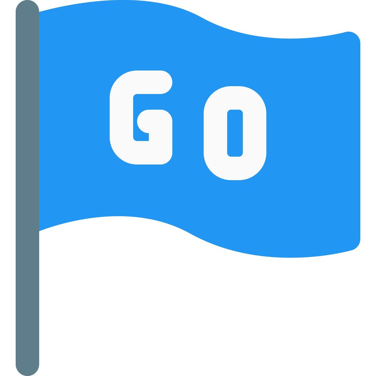 go waving flag icon