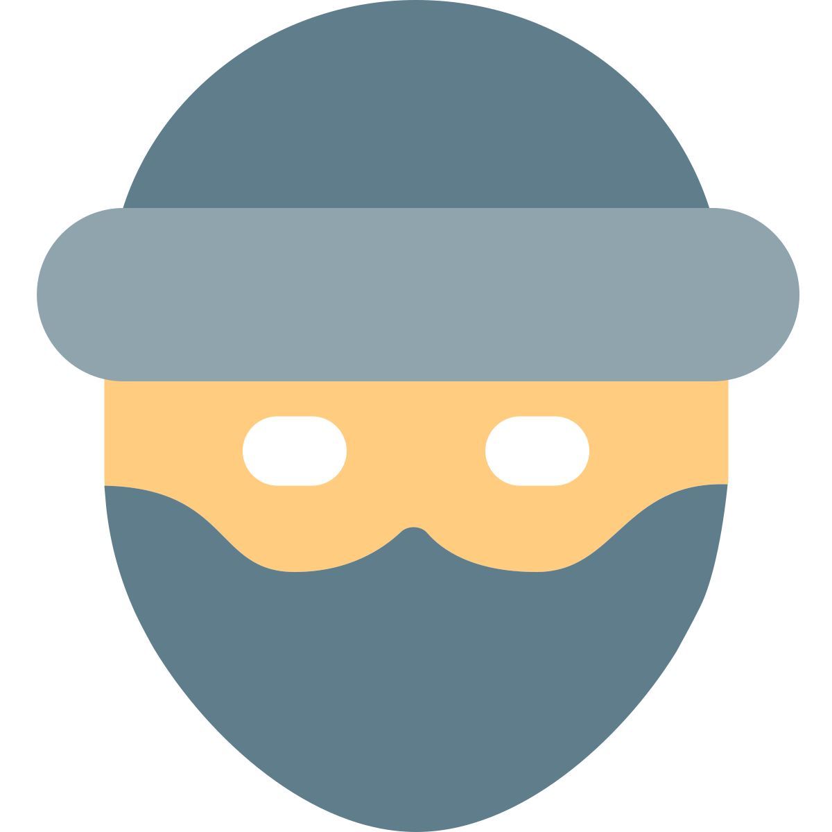 hacker externe en visage déguisement isolé sur fond blanc sécurité couleur tal revivo icon