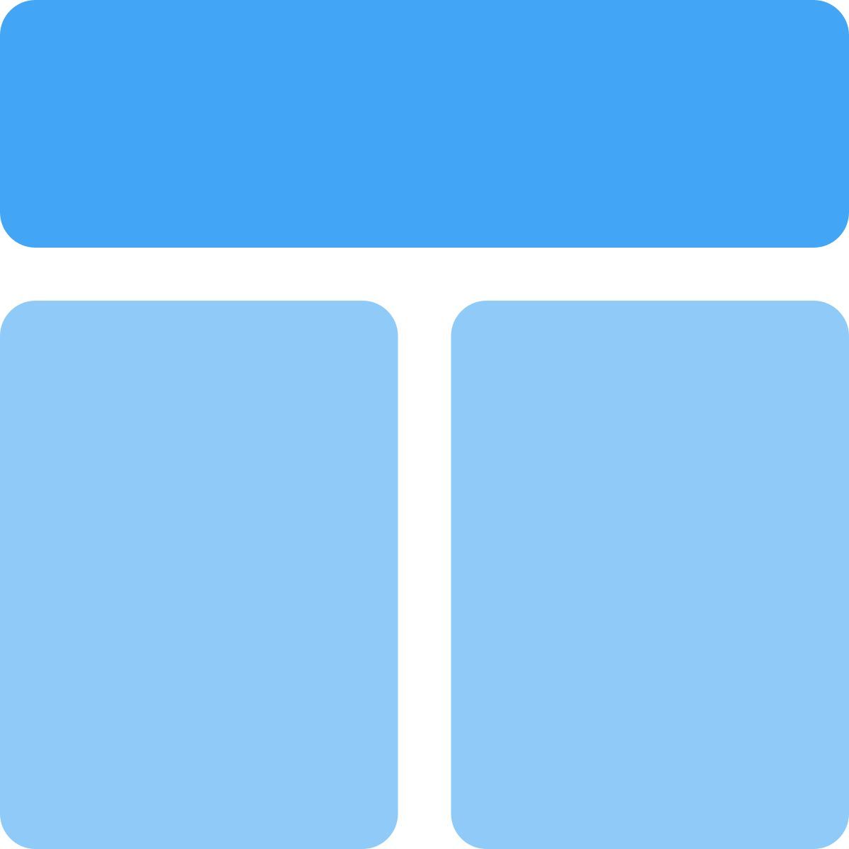 tabla con título icon