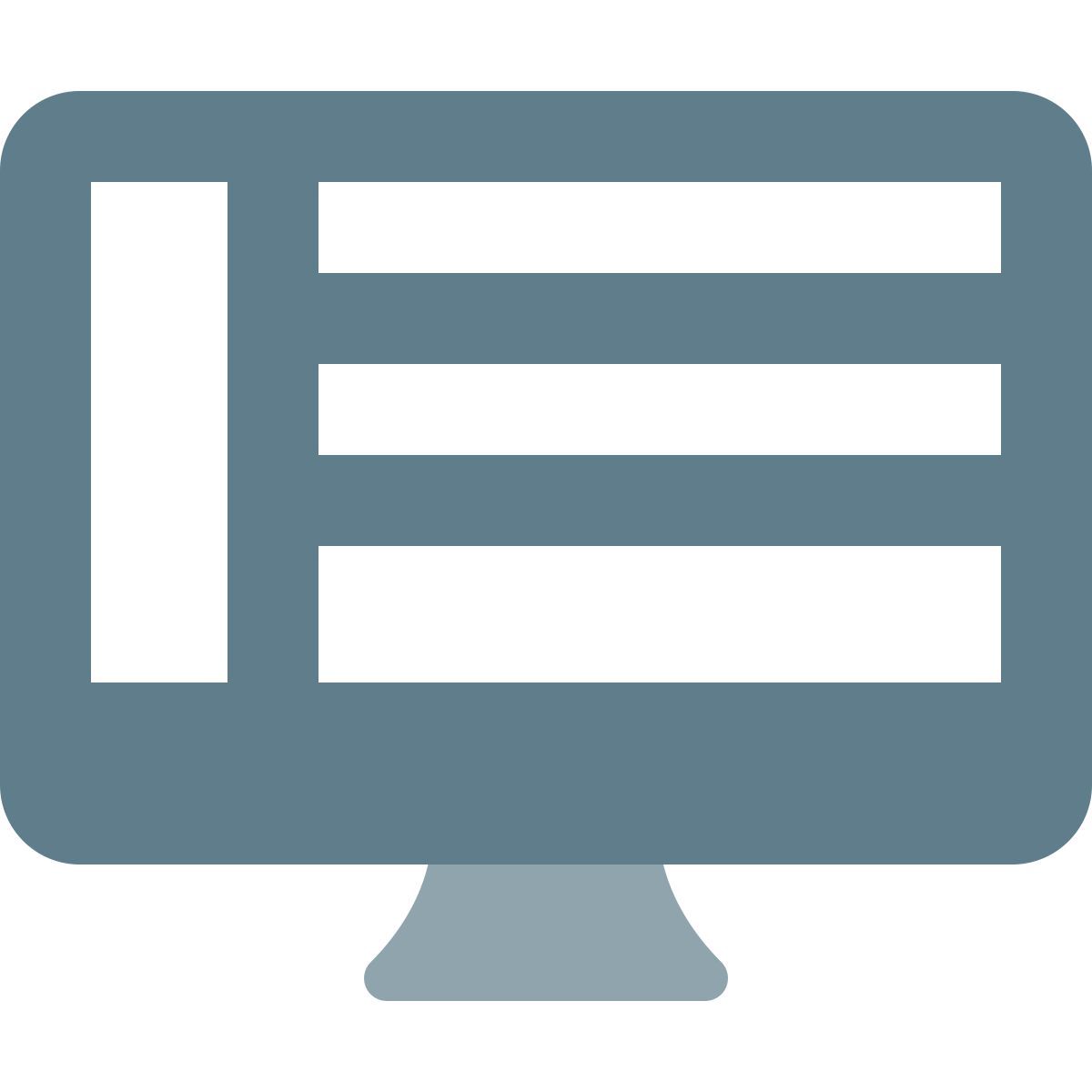layout da área de trabalho icon