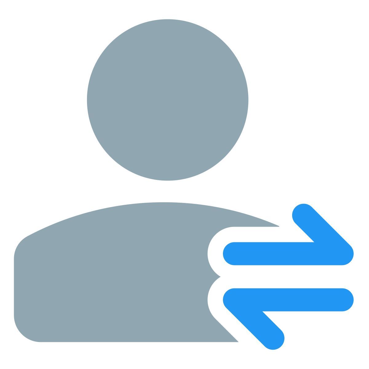 échange de données utilisateur icon