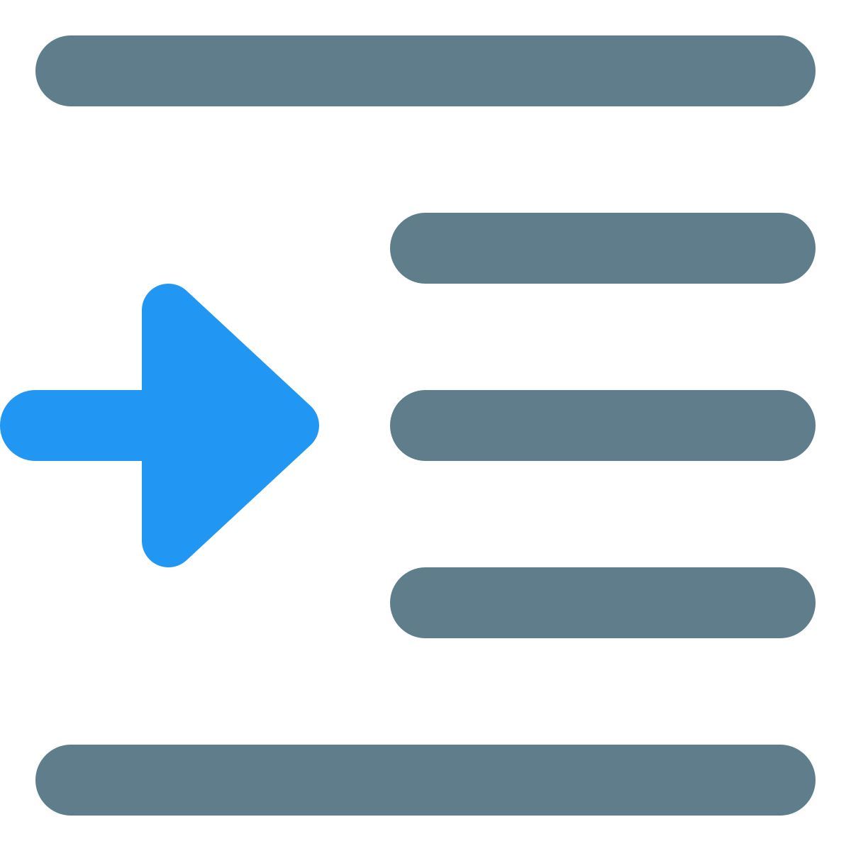 indent center left shift paragraph body arrow direction align increase margin icon