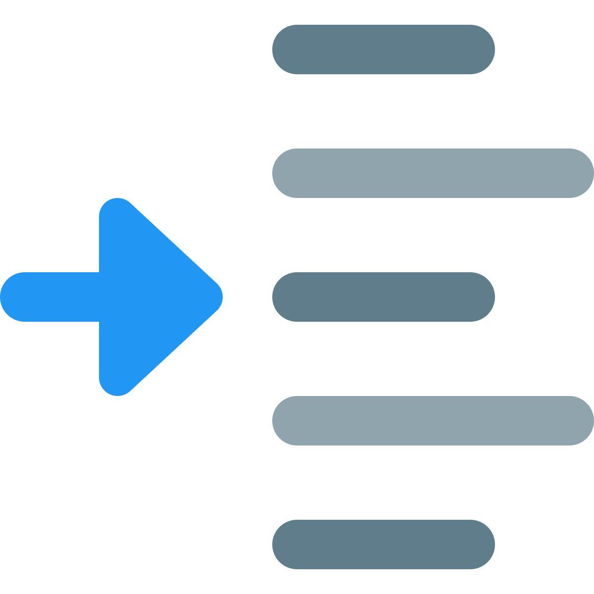indent left shift arrow direction align format increase margin paragraph icon
